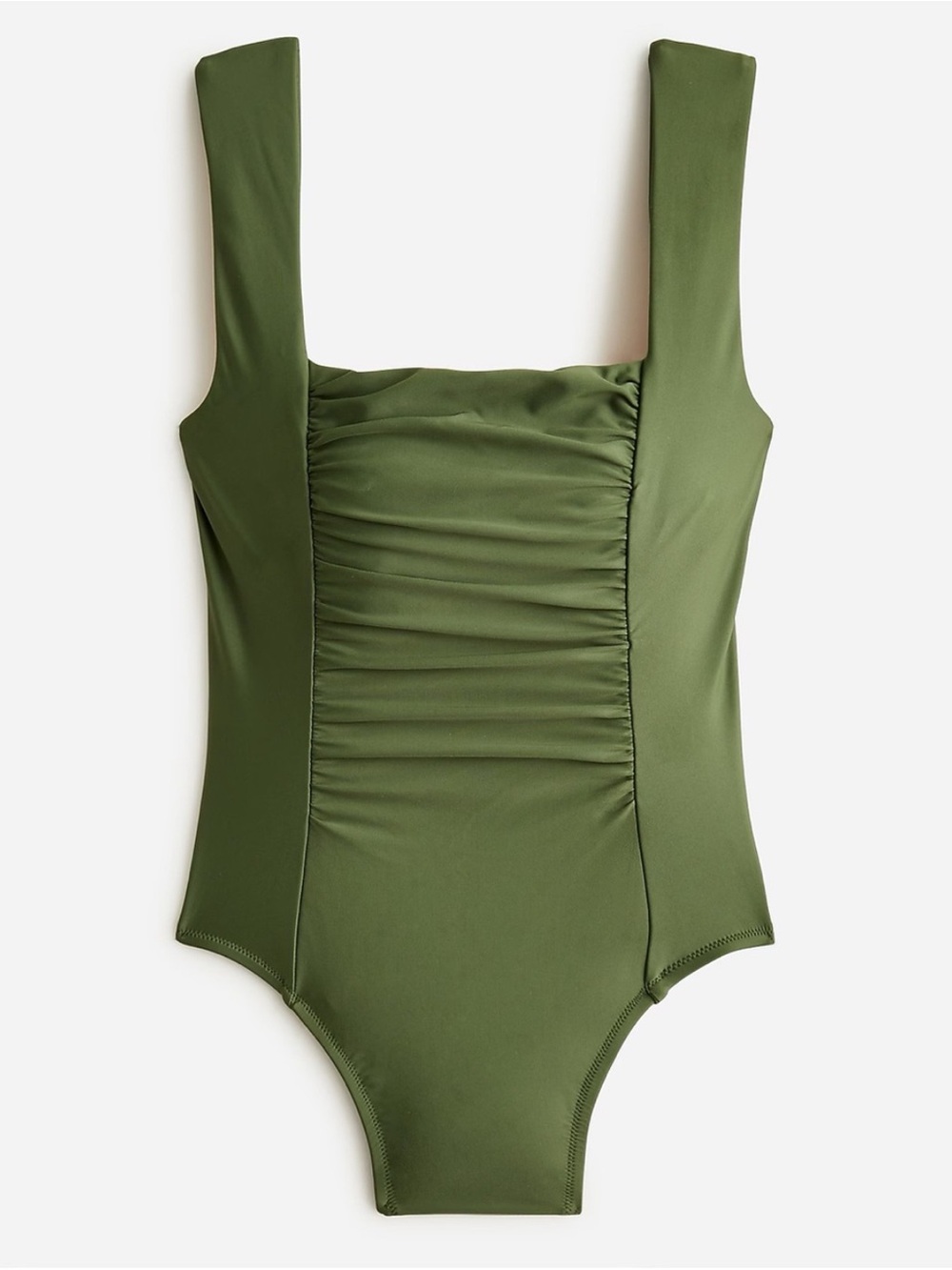 J. Crew Swim Ruched Square neck